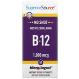 Superior Source, Methylcobalamin B-12, 5,000 mcg, 60 MicroLingual Instant Dissolve Tablets - Supply Center USA