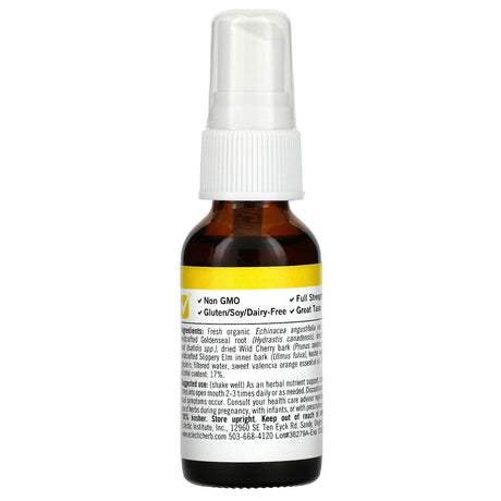 Eclectic Institute, Kids Herbs, Echinacea Goldenseal, Orange, 1 fl oz (30 ml) - Supply Center USA