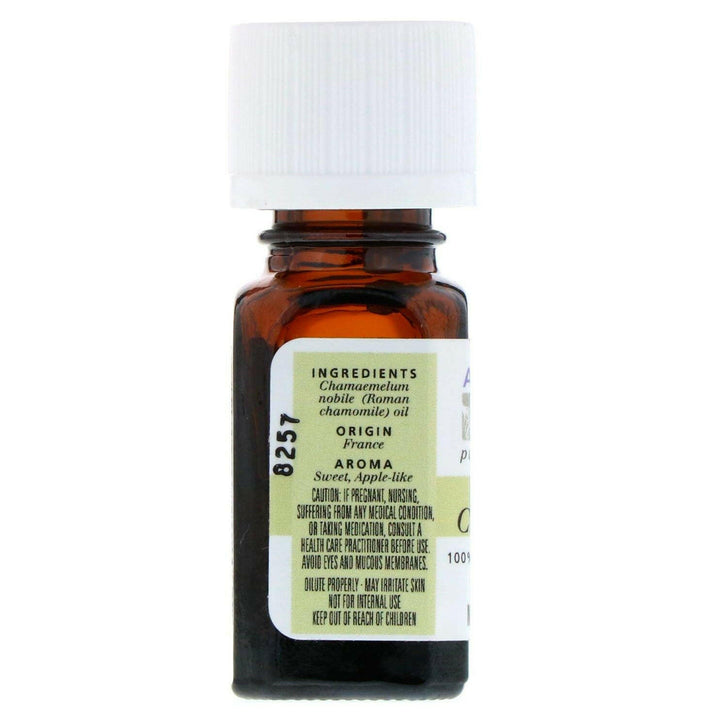 Aura Cacia, 100% Pure Essential Oil, Roman Chamomile, .125 fl oz (3.7 ml) - HealthCentralUSA