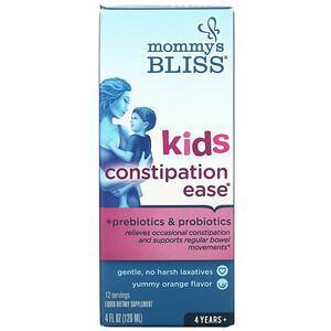 Mommy's Bliss, Kids Constipation Ease, 4 Years+, Orange, 4 fl oz (120 ml) - Supply Center USA