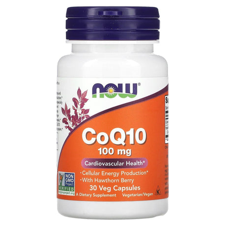 NOW Foods, CoQ10, 100 mg, 30 Veg Capsules - Supply Center USA