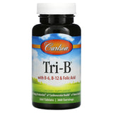 Carlson, Tri-B with B-6, B-12 & Folic Acid, 120 Tablets - Supply Center USA