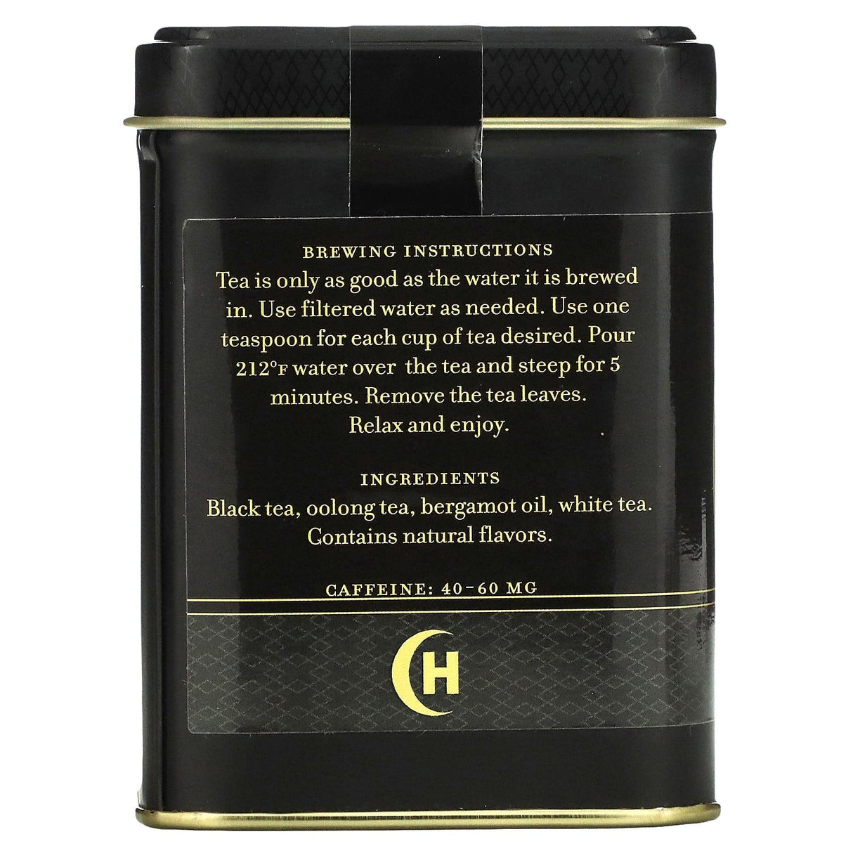 Harney & Sons, Black Tea, Earl Grey Supreme with Silver Tips, 4 oz (112 g) - Supply Center USA