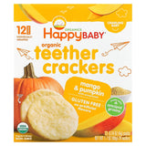 Happy Family Organics, Organic Teether Crackers, Strawberry & Beet with Amaranth, 12 Packs, 0.14 oz (4 g) Each - Supply Center USA