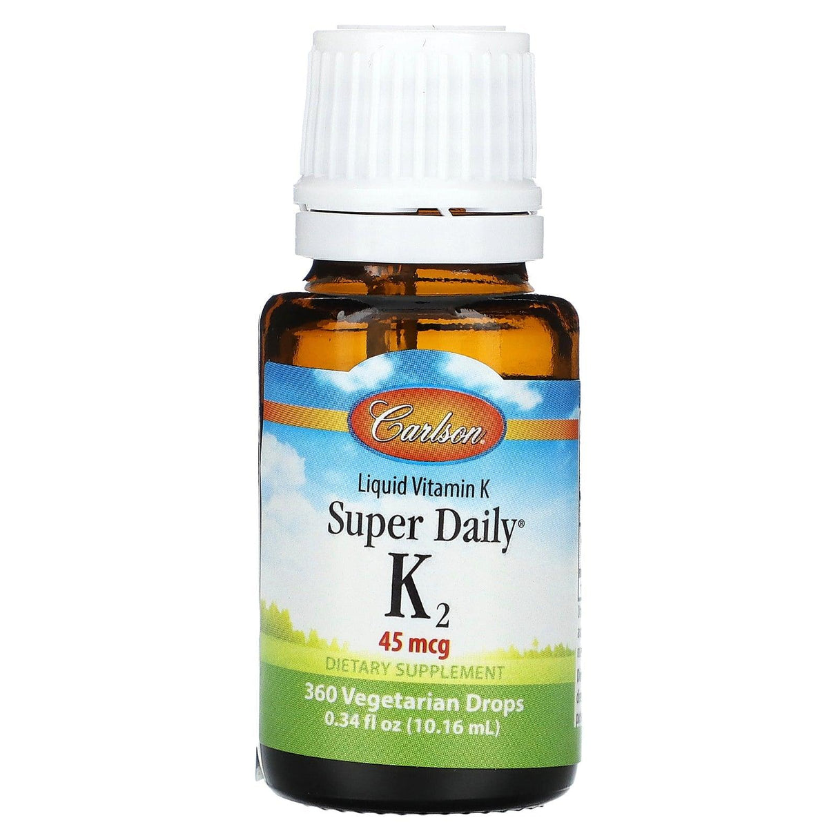 Carlson, Liquid Vitamin K, Super Daily K2, 45 mcg, 0.34 fl oz (10.16 ml) - Supply Center USA