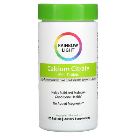 Rainbow Light, Calcium Citrate Mini-Tablets, 120 Tablets - Supply Center USA