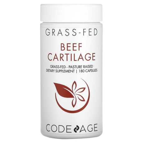 Codeage, Grass-Fed Beef Cartilage, Pasture Raised, 180 Capsules - Supply Center USA