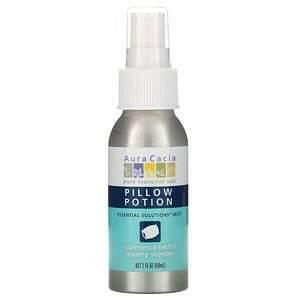 Aura Cacia, Pillow Potion, Essential Solutions Mist, 2 fl oz (59 ml) - HealthCentralUSA