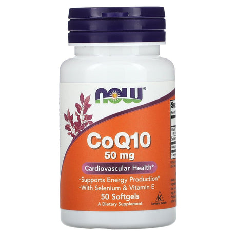 NOW Foods, CoQ10, 50 mg, 50 Softgel - Supply Center USA