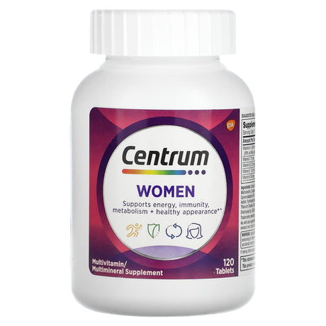 Centrum, Women Multivitamin, 120 Tablets - Supply Center USA