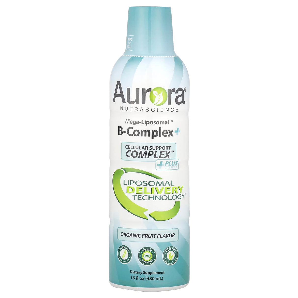 Aurora Nutrascience, Mega-Liposomal B-Complex+, Organic Fruit, 16 fl oz (480 ml)