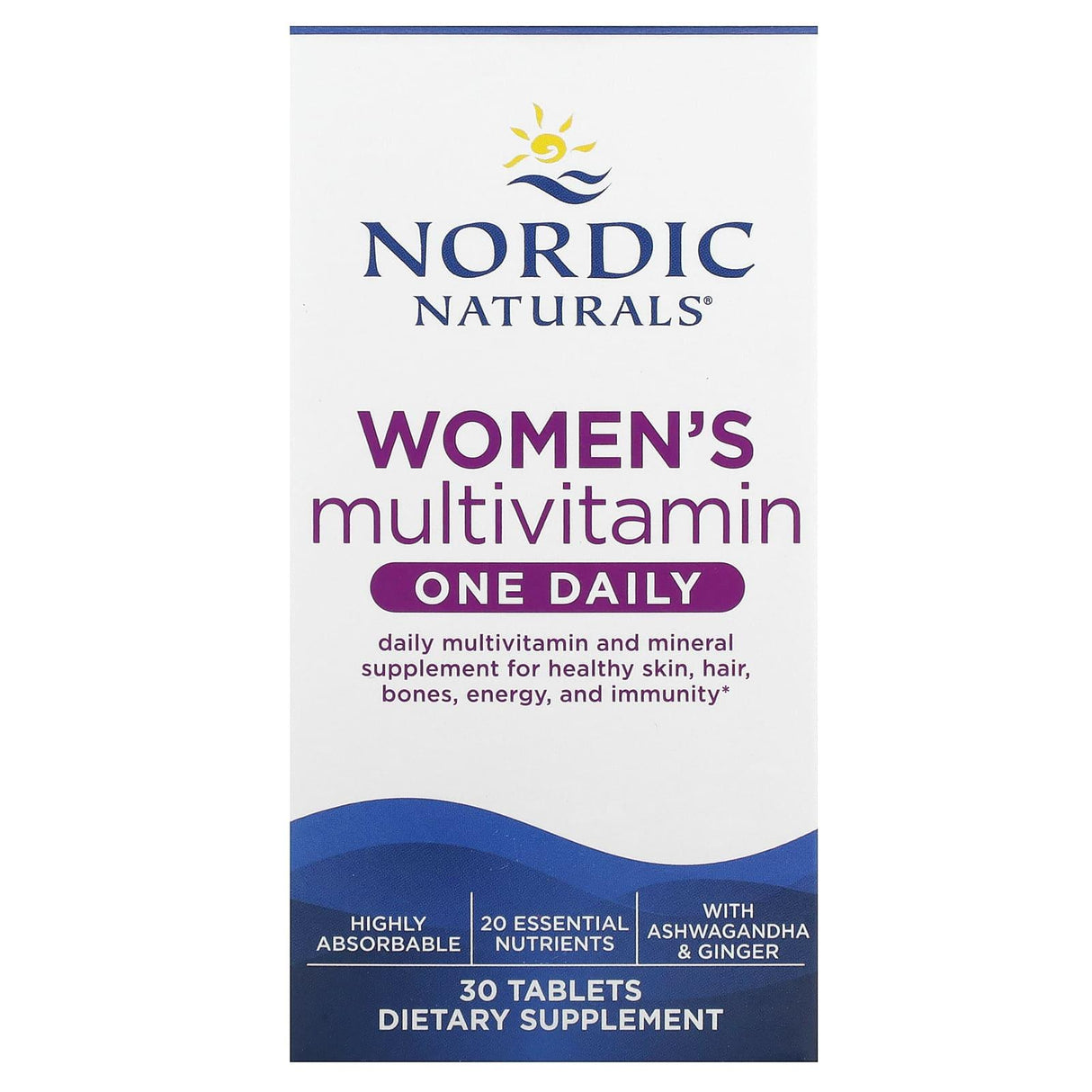 Nordic Naturals, Women's Multivitamin, One Daily, 30 Tablets - Supply Center USA