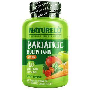 NATURELO, Bariatric Multivitamin with Iron, 60 Vegetarian Capsules - Supply Center USA