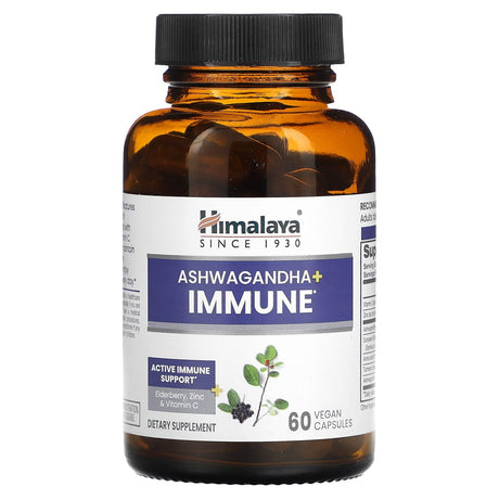 Himalaya, Ashwagandha + Immune , 60 Vegan Capsules - Supply Center USA