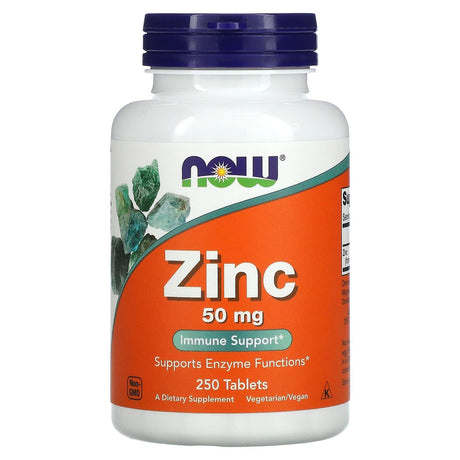 NOW Foods, Zinc, 50 mg, 100 Tablets - Supply Center USA