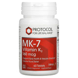 Protocol for Life Balance, MK-7 Vitamin K2, 160 mcg, 60 Tablets - Supply Center USA