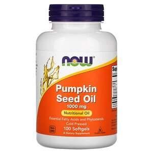 Now Foods, Pumpkin Seed Oil, 1000 mg, 100 Softgels - Supply Center USA