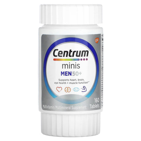 Centrum, Men 50+, Minis, Multivitamin/Multivitamin, 160 Tablets - Supply Center USA