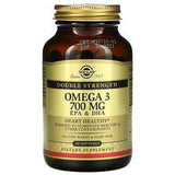 Solgar, Omega-3, EPA & DHA, Double Strength, 700 mg, 60 Softgels - Supply Center USA