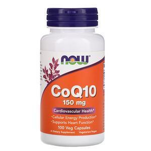 Now Foods, CoQ10, 150 mg, 100 Veg Capsules - Supply Center USA