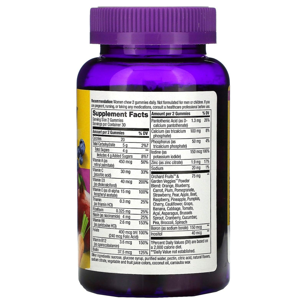 Nature's Way, Alive! Women's Gummy Complete Multivitamin, Mixed Berry Flavor, 60 Gummies - Supply Center USA