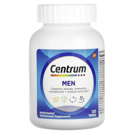 Centrum, Men Multivitamins, 120 Tablets - Supply Center USA