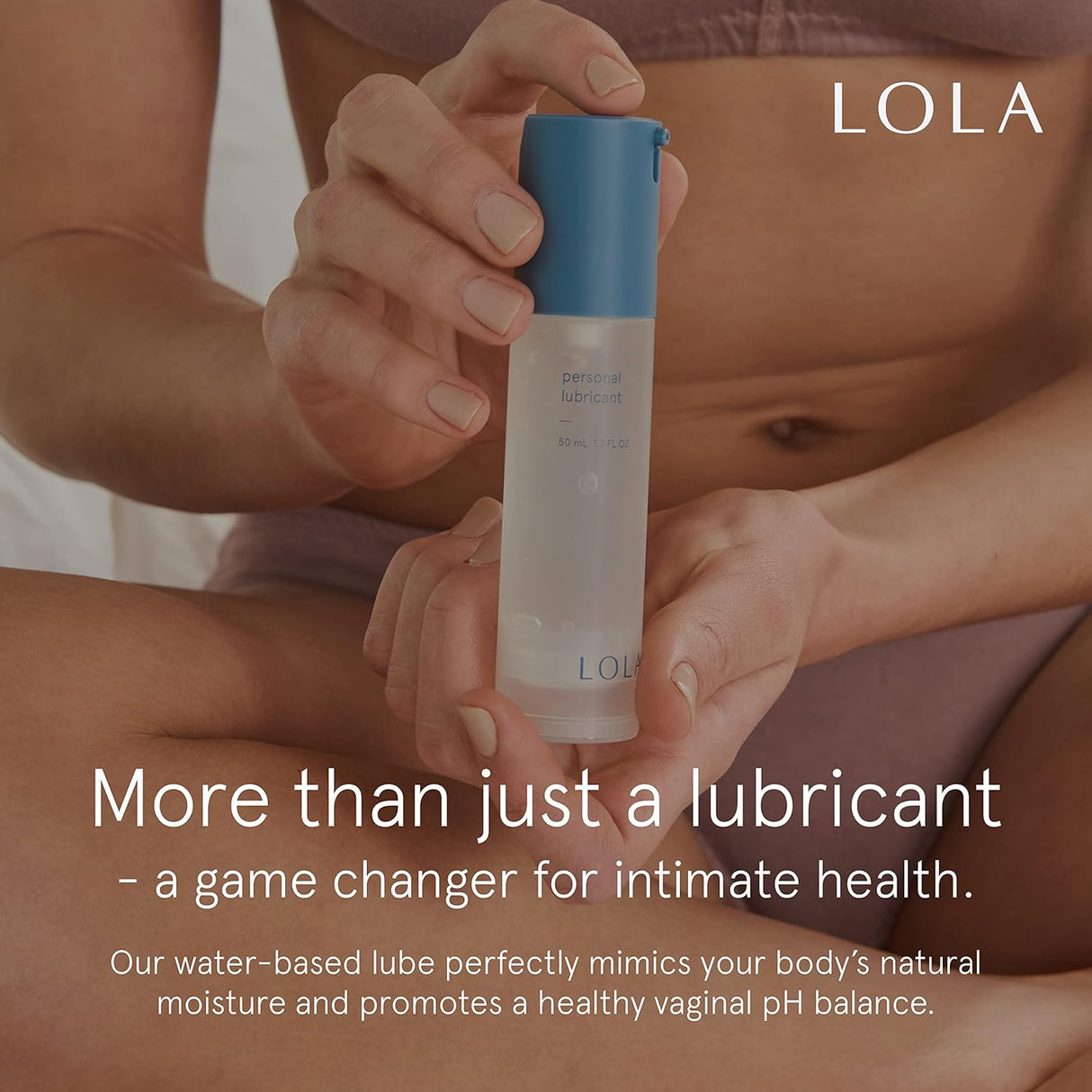 LOLA Lubricant - Water Based Lube for Couples, Unscented Personal Lube, Natural Lube Water Based, Anal Lube, Water Based Lubricant - Sex Lubricant - Natural Lubricant - Lubricant for Women & Men