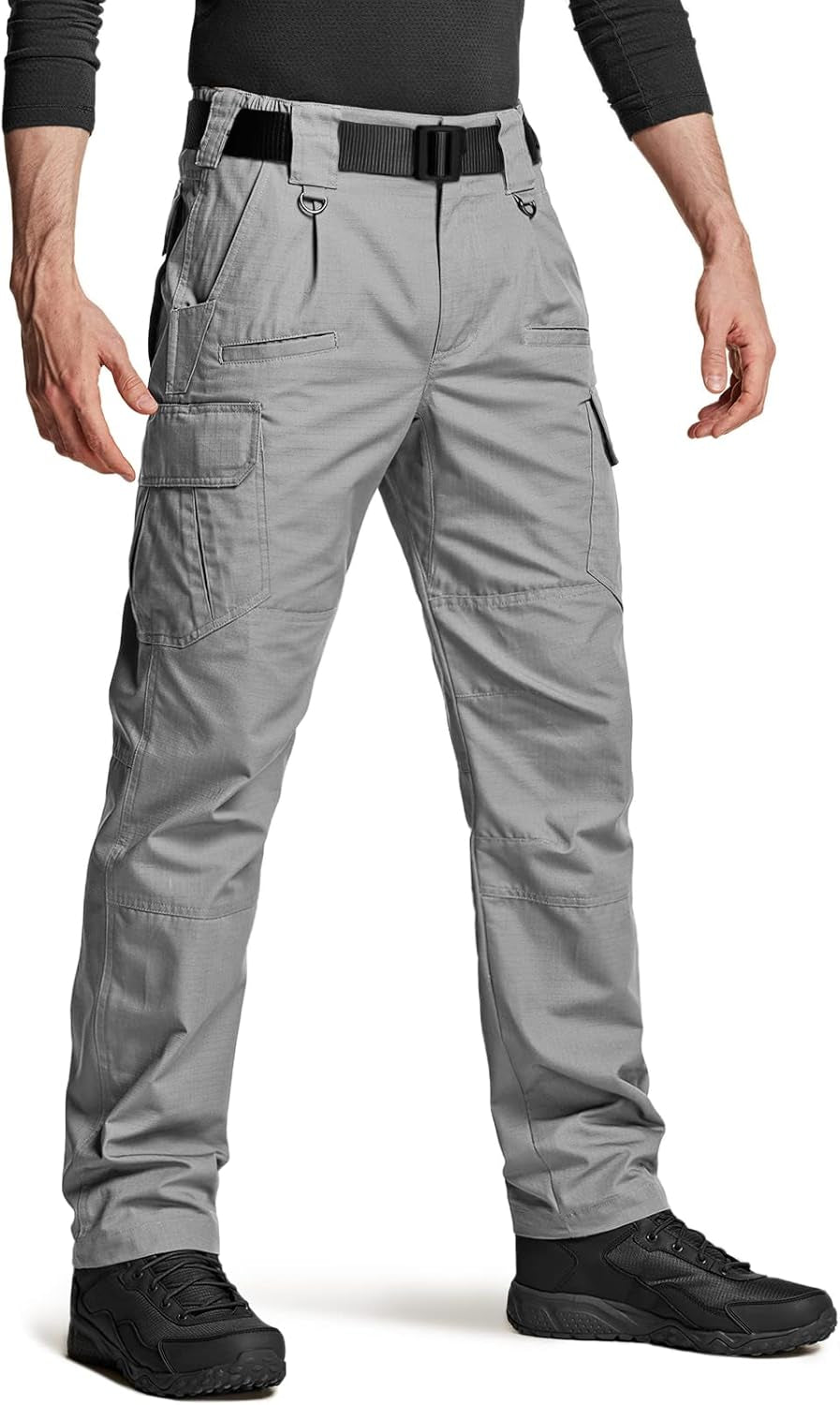 CQR Men'S Tactical Pants, Water Resistant Ripstop Cargo Pants, Lightweight EDC Work Hiking Pants, Outdoor Apparel