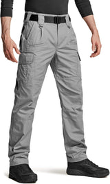CQR Men'S Tactical Pants, Water Resistant Ripstop Cargo Pants, Lightweight EDC Work Hiking Pants, Outdoor Apparel