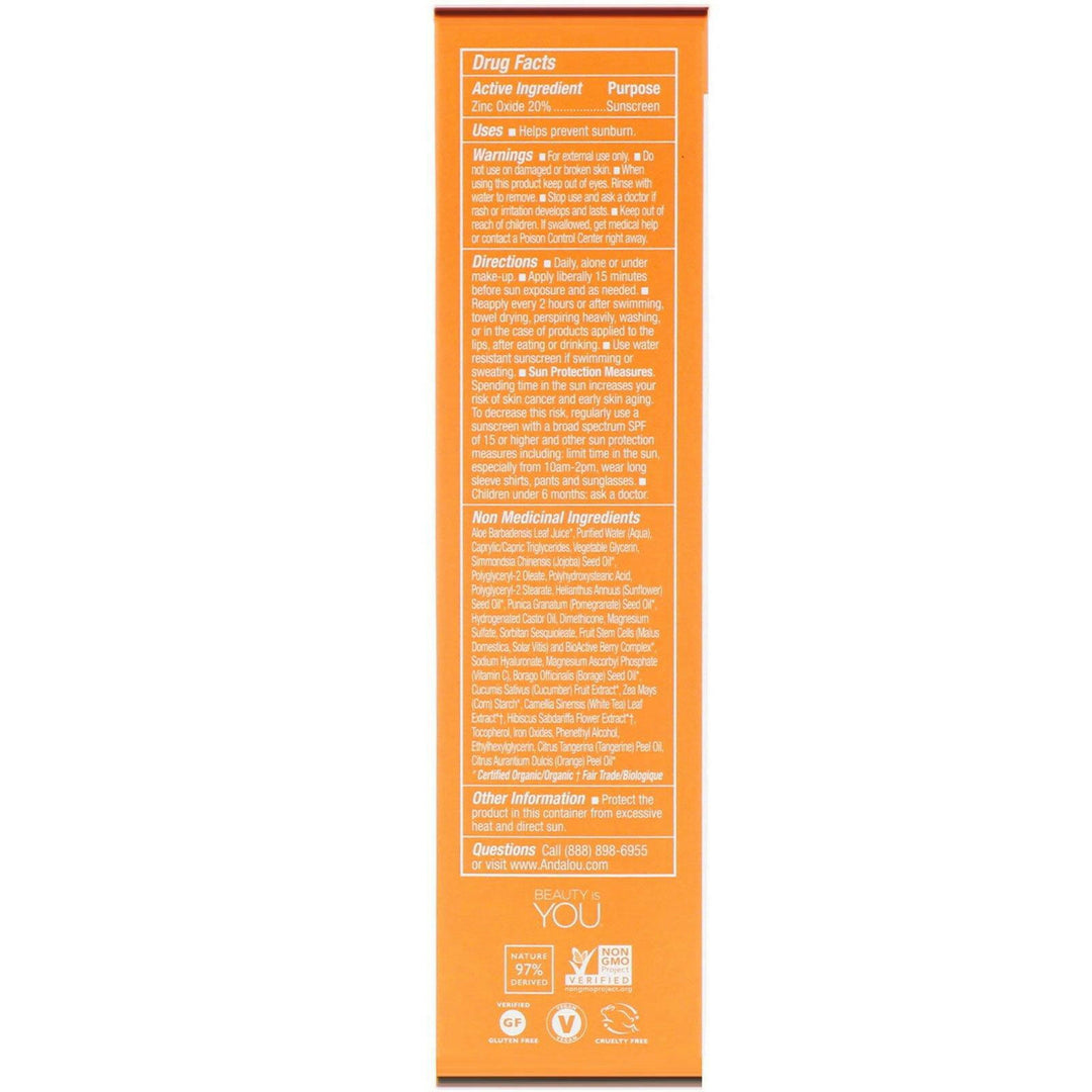 Andalou Naturals, BB Vitamin C Beauty Balm, Brightening, SPF 30, Sheer Tint, 2 fl oz (58 ml) - HealthCentralUSA