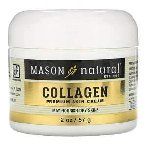 Mason Natural, Coconut Oil Skin Cream + Collagen Premium Skin Cream, 2 Pack, 2 oz (57 g) Each - Supply Center USA