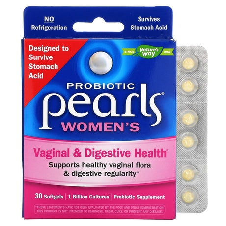 Nature's Way, Probiotic Pearls Women's, Vaginal & Digestive Health , 90 Softgels - Supply Center USA