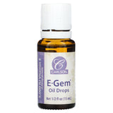 Carlson, E-Gem Oil Drops, 1/2 fl oz (15 ml) - Supply Center USA