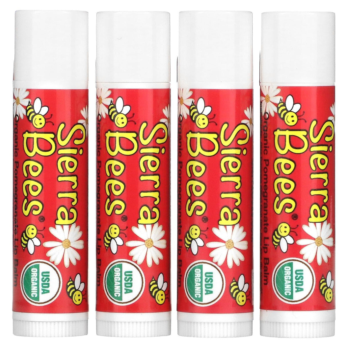 Sierra Bees, Organic Lip Balms, Creme Brulee, 4 Pack, 0.15 oz (4.25 g) Each - Supply Center USA