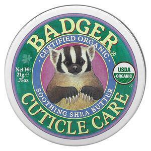 Badger Company, Organic Cuticle Care, Soothing Shea Butter, .75 oz (21 g) - Supply Center USA