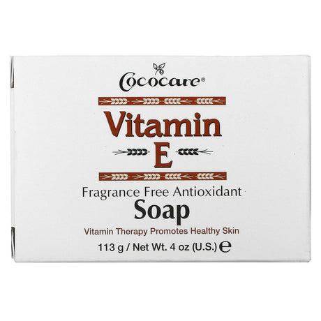 Cococare, Vitamin E Soap, Fragrance Free Antioxidant, 4 oz (113 g) - Supply Center USA