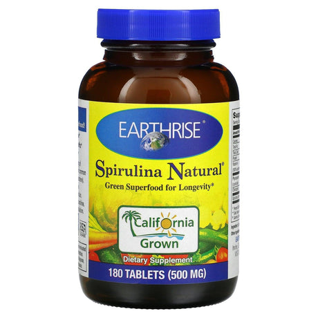 Earthrise, Spirulina Natural, 500 mg, 360 Tablets - Supply Center USA