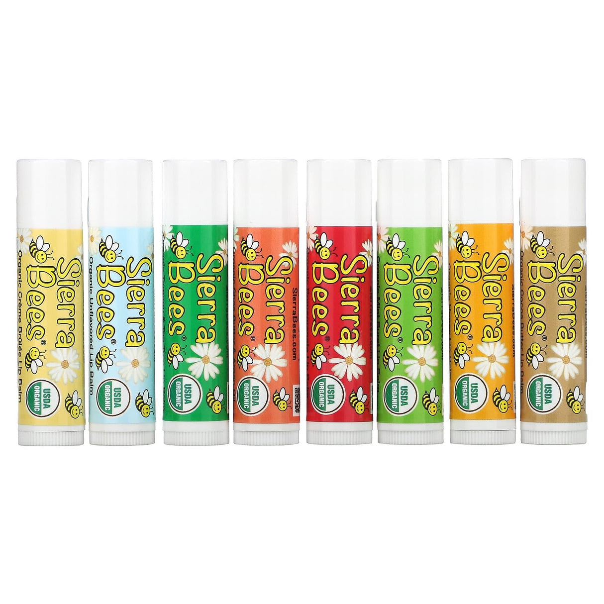 Sierra Bees, Organic Lip Balms, Coconut, 4 Pack, 0.15 oz (4.25 g) Each - Supply Center USA