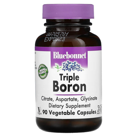 Bluebonnet Nutrition, Triple Boron, Citrate, Aspartate, Glycinate, 90 Vegetable Capsules - Supply Center USA