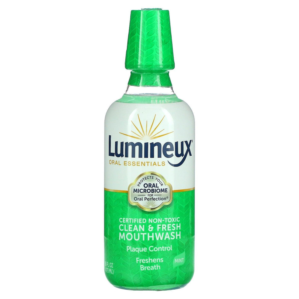 Lumineux Oral Essentials, Certified Non-Toxic Clean & Fresh Mouthwash, Mint, 16 fl oz (473 ml) - Supply Center USA