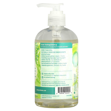 Grab Green, Hand Soap, Fragrance Free, 12 oz (355 ml) - Supply Center USA