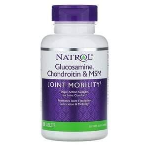 Natrol, Glucosamine, Chondroitin & MSM, 90 Tablets - Supply Center USA