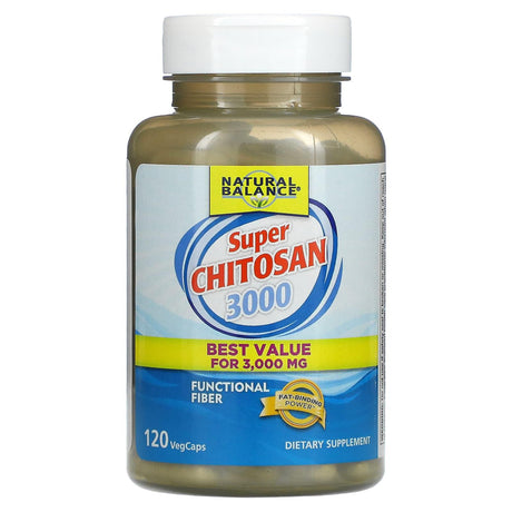 Natural Balance, Super Chitosan 3000, 3,000 mg, 120 VegCaps - Supply Center USA