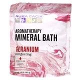 Aura Cacia, Aromatherapy Mineral Bath, Comforting Geranium, 16 oz (454 g)