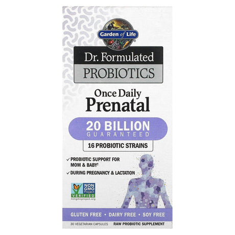 Garden of Life, Dr. Formulated Probiotics, Once Daily Prenatal, 30 Vegetarian Capsules - Supply Center USA