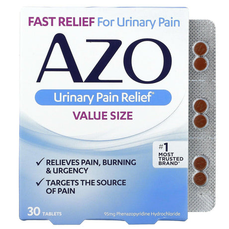 Azo, Urinary Pain Relief, 30 Tablets - Supply Center USA