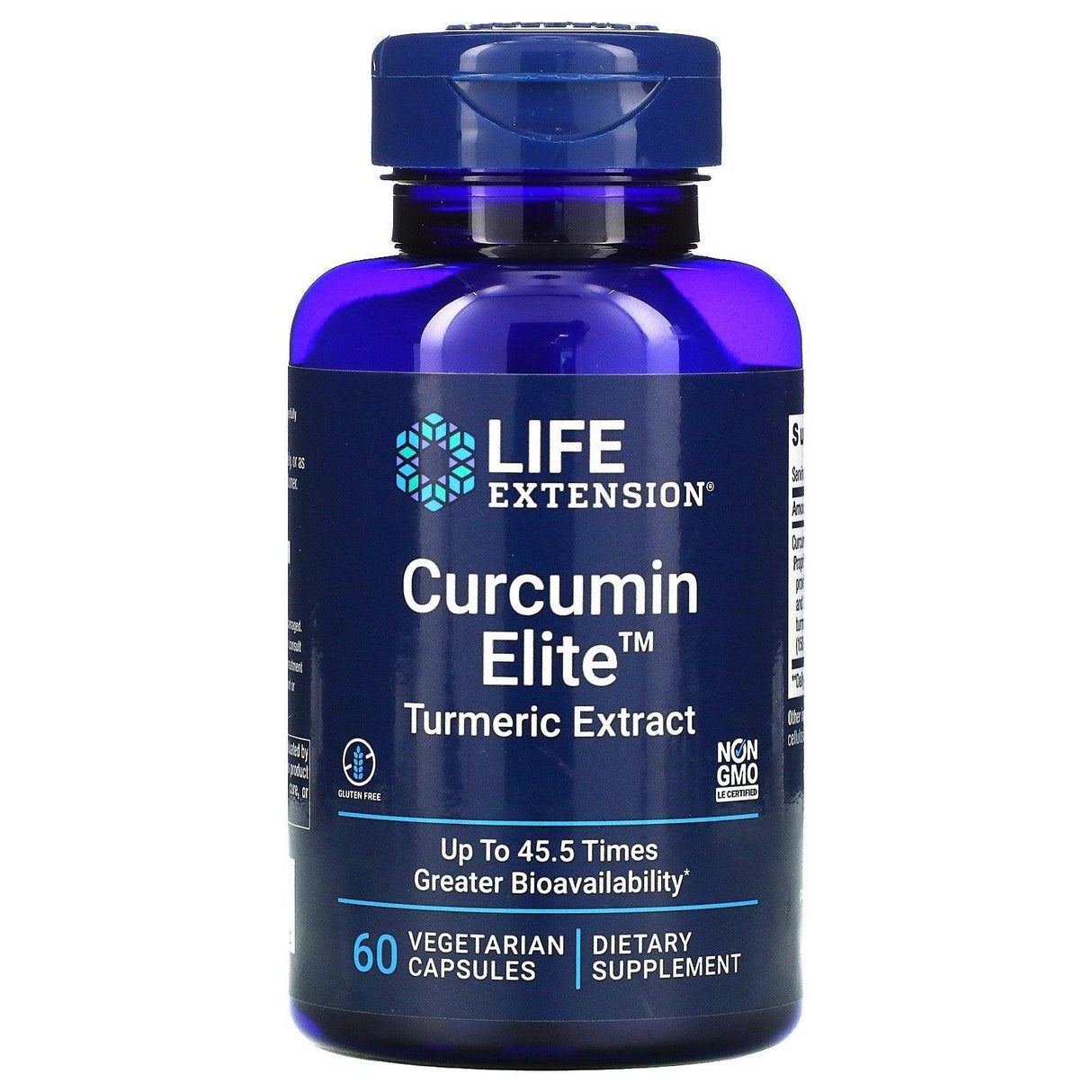 Life Extension, Curcumin Elite, Turmeric Extract, 60 Vegetarian Capsules - Supply Center USA