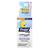 Orajel, Baby Daytime + Nighttime Cooling Gels for Teething, 0+ Years, 2 Tubes, 0.18 oz (5.1 g) Each - Supply Center USA