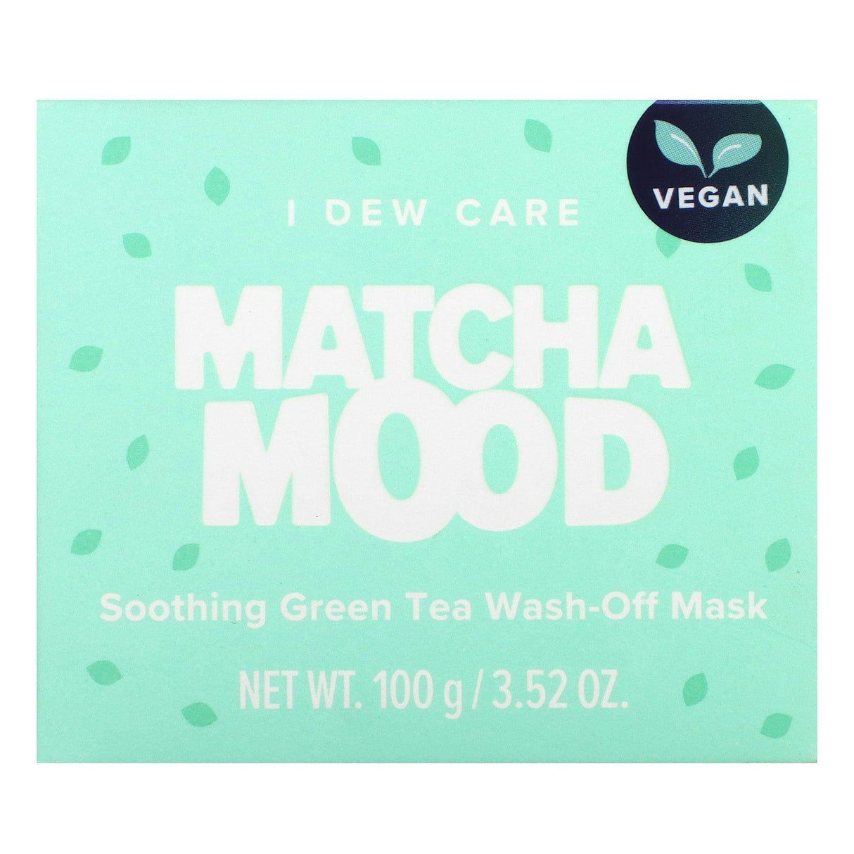 I Dew Care, Matcha Mood, Soothing Green Tea Wash-Off Beauty Mask, 3.52 oz (100 g) - Supply Center USA