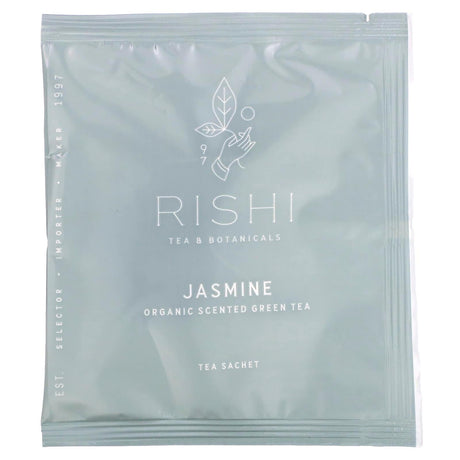 Rishi Tea, Organic Scented Green Tea, Jasmine, 15 Sachets, 1.37 oz (39 g) - Supply Center USA